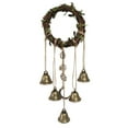 thumbnail image 1 of Clearance Sale!Witch Bells Protection for Door Knob Hanger,Witch Wind Protection Clear Negative Energy Chimes Wreath Hanging,Witch Bells Wiccan Magic Wind Chimes, 1 of 5