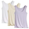 thumbnail image 1 of Clearance Sale! Women's 3-Piece Cooling Vest Set Summer Breathable Base Layer Shirt Ice Silk Comfort Outfit Athletic Wear Moisture Wicking Grey XL Size, 1 of 2