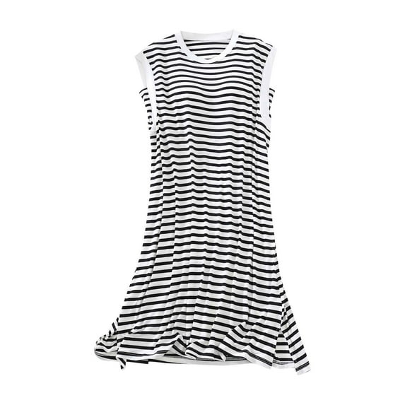 Clearance-Sale Women's Casual Mid-Calf Sleepshirts With Soft Homewear Sleepwear Dress(Gray,2XL)