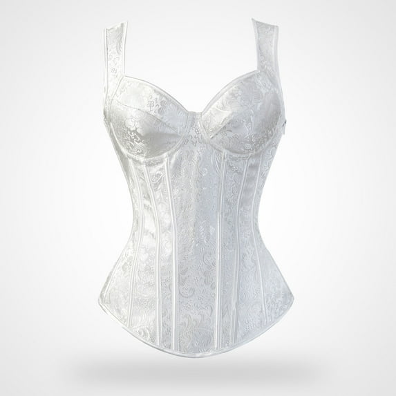 Clearance Sale! Women's Gothic Corset Bustier Waist Cincher Underbust Corset Vest Tank Top Embroidery Corset Top Plus Size Corset Top