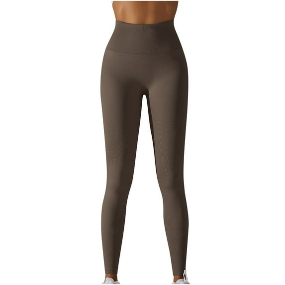 Clearance Sale Womens High Waist Skinny Yoga Pants Solid Color Sweat Jogger Pants 2024 Fashion Casual Stretchy Leggings