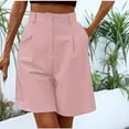 thumbnail image 1 of Clearance Sale! Workout Shorts Women, Women's Casual Sports Elastic Waist Wide Leg Shorts With Pockets And Cropped Pants, 1 of 6