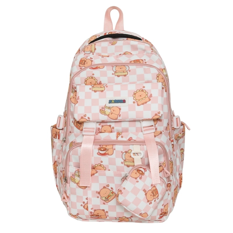 Yguping 2025 New Capybara Backpack, Checkered Backpacks Cute Capibara ...