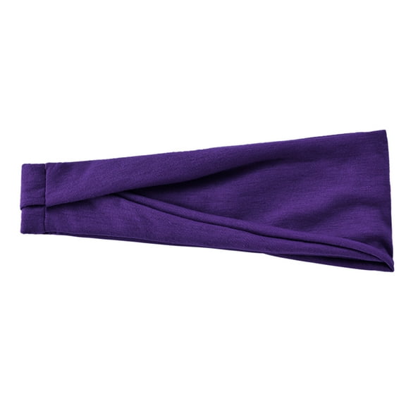 Clearance Sale! Zoofduhp Scrunchies,Hair Ribbons,Sport Headbands for Elastic Fabric Non Slip Hair Bands Hair Warp Sweatbands for Women,Skincare Headband Purple One Size