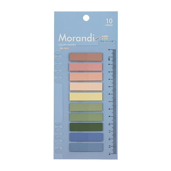 Clearance Sale under $5 Sticky Labels, Page Markers, Index Labels, Morandi Annotation Labels, Translucent Index Stickers