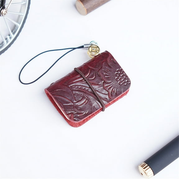 Clearance Sale under $5 Super Mini Pocket Notebook Creative Cowhide Handmade Jewelry Notepad Multi Purpose Mini Leather Ledger