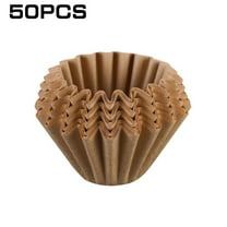 Clearance Sales! 50 Pack Unbleached Coffee Filters, 4-5 Cup Natural Basket Coffee Filter Paper for 5 Cup Coffee Maker, Small Coffee Travel Brewer, Single Serve Coffee Pot Coffee Filters