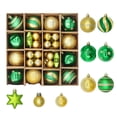 thumbnail image 1 of Clearance Sales Bigersell Christmas Tree Ball Pendant Set New 42Pcs Delicate Christmas Decoration Baubles Set Shatterproof Plastic Christmas Ornaments Balls Kit for Year Multicolor, 1 of 6