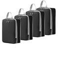 thumbnail image 1 of Clearance Sales! Compression Packing Cubes for Suitcases, 4 Pcs Set Packaging Bags Space Saving Travel Essentials, Compressible Expandable Luggage Organizer Bags Set for Carry On, 1 of 7