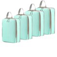 thumbnail image 1 of Clearance Sales! Compression Packing Cubes for Suitcases, 4 Pcs Set Packaging Bags Space Saving Travel Essentials, Compressible Expandable Luggage Organizer Bags Set for Carry On, 1 of 6
