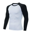 thumbnail image 1 of Abomasnow Men's Compression Shirts Casual Long Sleeve UV Sun Protection Rash Guard Lightweight Quick Dry Outdoor Athletic Workout Running Shirts, 1 of 4