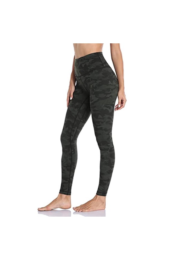 HWRETIE Printed Quick-Dry Yoga Pants for Gym Wear - Womens Stretch Yoga Leggings Fitness Running Gym Sports Full Length Active Pants