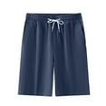 thumbnail image 1 of Inleife Men's Shorts Summer Casual And Comfortable Drawstring Pocket Elastic Waist Shorts for Men, 1 of 6