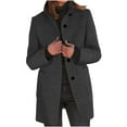 thumbnail image 1 of Clearance Sales Inleife Womens Jackets Women Fashion Solid Color Long Sleeve Turn-Down Jacket Pockets Loose Casual Outwear, 1 of 6