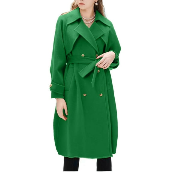 Inleife Womens Jackets Women's Solid Color Button Up Shoulder To Sleeve Long Windbreaker With Lace Up Long Sleeves Hoodless Casual Jacket