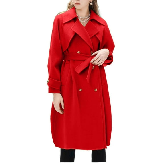 Clearance Sales Inleife Womens Jackets Women's Solid Color Button Up Shoulder To Sleeve Long Windbreaker With Lace Up Long Sleeves Hoodless Casual Jacket