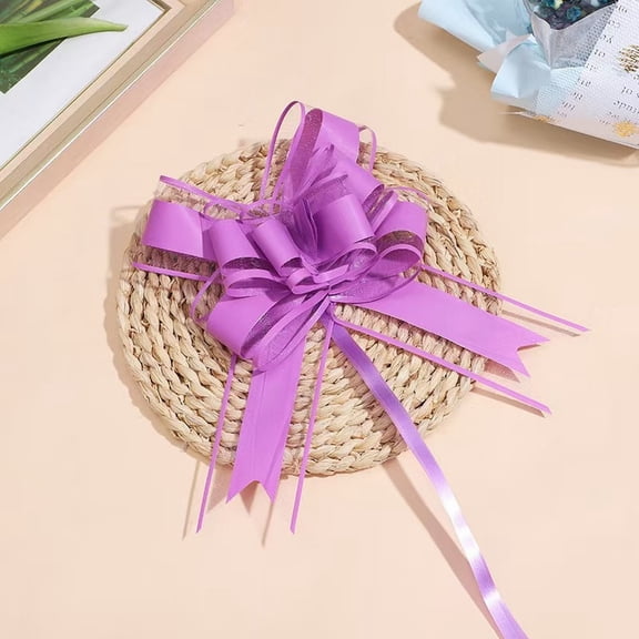 Clearance Sales! Lssam Pull Bows,Ribbon Bows,Christmas Bows,Elegant Pull Bow Ribbon - 6 Inch Diameter, Perfect for Wedding Baskets & Gift Wrapping, Large Bows for Presents