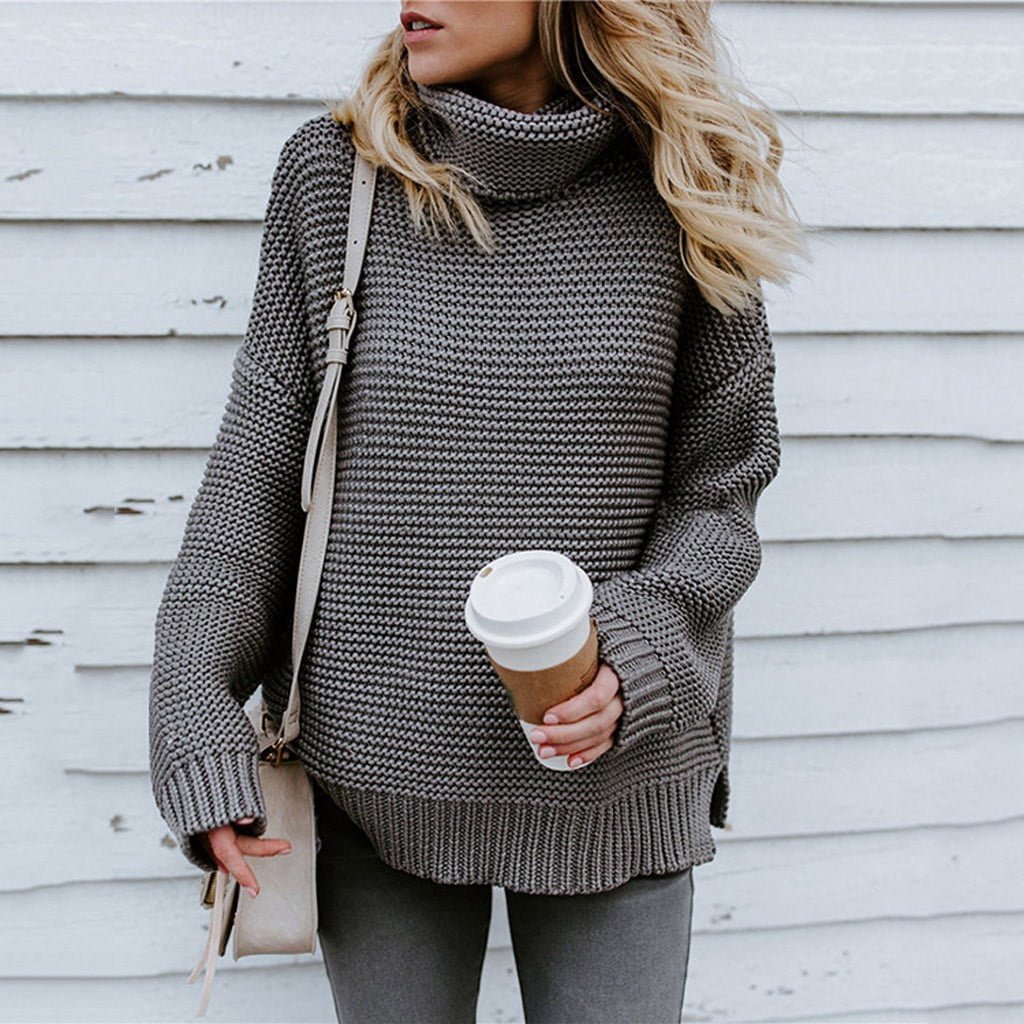 Kojanyu Chunky Ribbed Turtleneck Sweater for Winter Kojanyu Chunky Ribbed Turtleneck Sweater for Winter