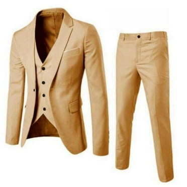 Clearance Sales Men's Suits Men’s Suit Slim 3 Piece Suit Business Wedding Party Jacket Vest & Pants Coat
