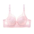 thumbnail image 1 of Ofreoo Women's Balconette Push Up Bra Plus Size Lace Unlined Sheer Underwire, 1 of 2