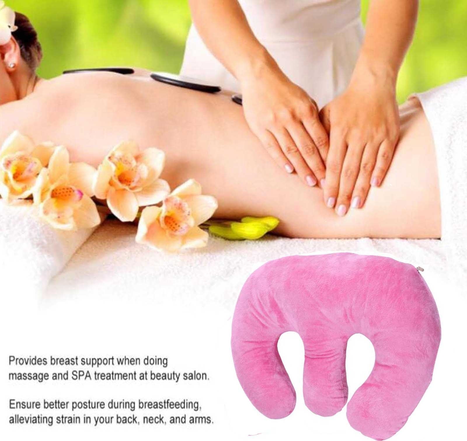 Konghyp Massaging Pillow Breast Massage Pad Soft Chest Support Pillow With Massage Cushion Perfect For Relaxation And Breast Massage Therapy During