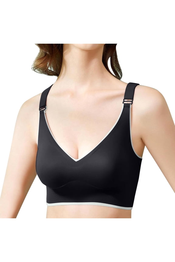 Clothing 2025 Push Up Bras for Women Ladies Bra Butterfly Beauty Back Wrap Breast Latex No Steel Ring Ice Silk Sports Bra Underwear Large Size Plus Size Lace Bras Underwire Brassiere Everyday Bras