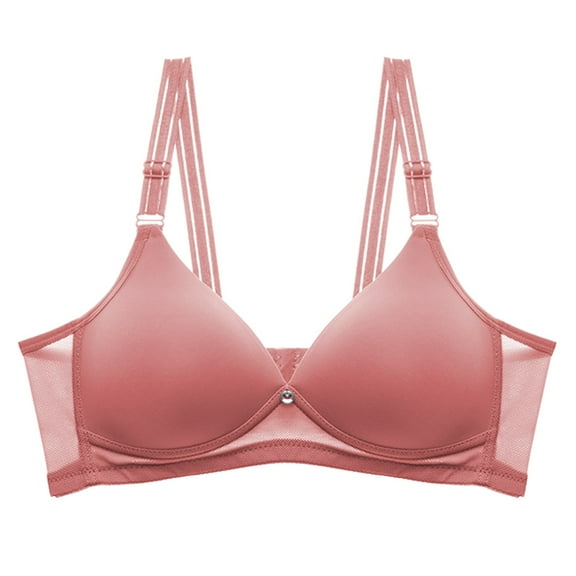 Clothing 2025 Push Up Bras for Women Women's Thin Bra With No Steel Ring Small Chest Large Size Gathered Breasts Comfortable And Fashion Bra Plus Size Lace Bras Underwire Brassiere Everyday Bras