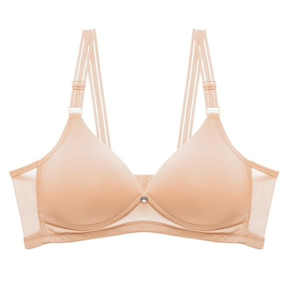 Clothing 2025 Push Up Bras for Women Women's Thin Bra With No Steel Ring Small Chest Large Size Gathered Breasts Comfortable And Fashion Bra Plus Size Lace Bras Underwire Brassiere Everyday Bras