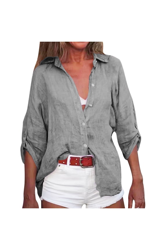 Clothing 2025 Super Soft Wrinkle Free Button Down Shirts for Women Formal Work Dress Blouses Tops Womens Button Down Shirts Boyfriend Long Sleeve Oversized Blouses Tops
