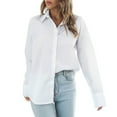 thumbnail image 1 of Clothing 2025 Super Soft Wrinkle Free Button Down Shirts for Women Formal Work Dress Blouses Tops Womens Button Down Shirts Boyfriend Long Sleeve Oversized Blouses Tops, 1 of 6