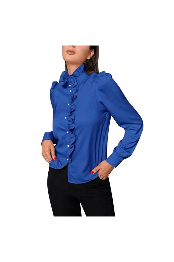 Clothing 2025 Super Soft Wrinkle Free Button Down Shirts for Women Formal Work Dress Blouses Tops Womens Button Down Shirts Boyfriend Long Sleeve Oversized Blouses Tops