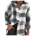 thumbnail image 1 of Clothing 2025 Super Soft Wrinkle Free Button Down Shirts for Women Formal Work Dress Blouses Tops Womens Button Down Shirts Boyfriend Long Sleeve Oversized Blouses Tops, 1 of 5