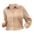 thumbnail image 1 of Clothing 2025 Super Soft Wrinkle Free Button Down Shirts for Women Formal Work Dress Blouses Tops Womens Button Down Shirts Boyfriend Long Sleeve Oversized Blouses Tops, 1 of 5