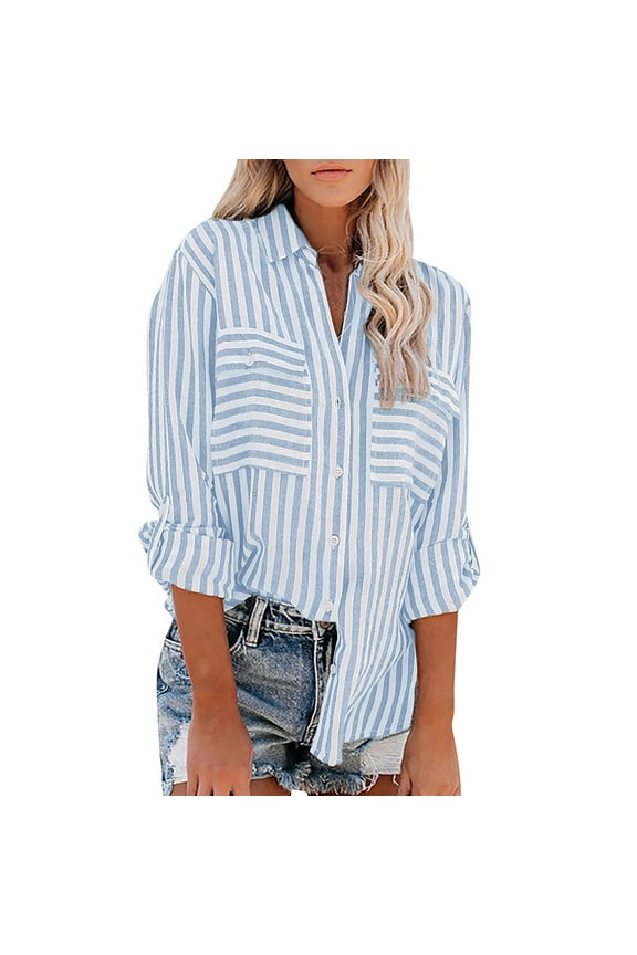 Clothing 2025 Super Soft Wrinkle Free Button Down Shirts for Women Formal Work Dress Blouses Tops Womens Button Down Shirts Boyfriend Long Sleeve Oversized Blouses Tops