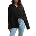 thumbnail image 1 of Clothing 2025 Super Soft Wrinkle Free Button Down Shirts for Women Formal Work Dress Blouses Tops Womens Button Down Shirts Boyfriend Long Sleeve Oversized Blouses Tops, 1 of 6
