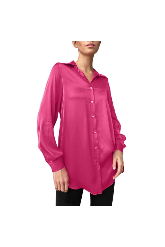 Clothing 2025 Super Soft Wrinkle Free Button Down Shirts for Women Formal Work Dress Blouses Tops Womens Button Down Shirts Boyfriend Long Sleeve Oversized Blouses Tops
