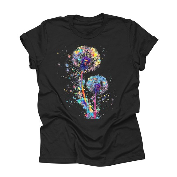 NAMTYQX Graphic Tees for Women Trendy Short Sleeve Boxy Fit Basic Soft Lightweight Plus Size Gemustertes Crewneck Patterned Tshirts Shirts for Women Black Size S