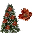 thumbnail image 1 of Clearance Under $3 Artificial Christmas Flower Christmas Velvet Flower Cloth For Christmas Mantel Garland Holiday Table Centerpiece (C) (1Pc), 1 of 9