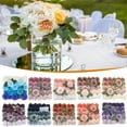 thumbnail image 1 of Clearance Under $5 Artificial Dyed Roses 25-Bloom Dyed Rose Plastic For Living Room Vase Filler Wedding Centerpiece (E) (25Pc), 1 of 9