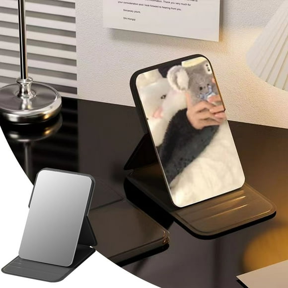 Clearance Sales Today Deals Prime DHALL Folding Makeup Mirrorr Foldable Travel Mirrorr | Vanity Mirrorr For Make Travel Makeup Mirror Makeup Mirror for Desk