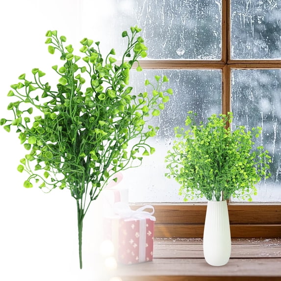 Clearance Under $3 Artificial Bellflower Eucalyptus Bouquet Bellflower Eucalyptus For Living Room Vase Filler,Abs Green (1Pc)