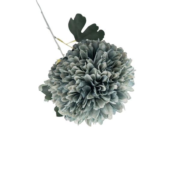 Clearance Under $3 Artificial Chrysanthemum Ping Pong Mum For Fall Mantel Decor,Plastic (I) (1Pc)