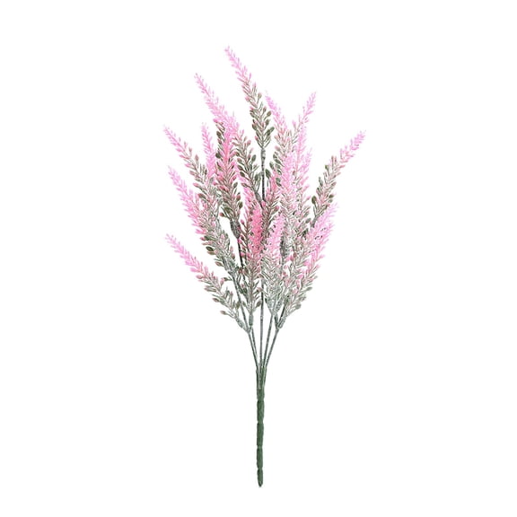 Clearance Under $3 Artificial Lavender Bouquet Flocked Lavender Bundle For Porch Railing Planter Box,Abs Pink (1Pc)