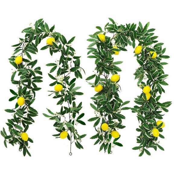 Clearance Under $5 Artificial Lemon Vine Lemon Vine Spray For Kitchen Counter Fruit Bowl,Plastic (E) (1Pc)