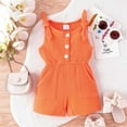 thumbnail image 1 of Prime kttectoa Summer Outfits for Girl Toddler Girls Romper with Pocket Spaghetti Straps Short Jumpsuit Tank Playsuit One-Piece Clothes for Girls 6M-4T Cyber_Monday, 1 of 8