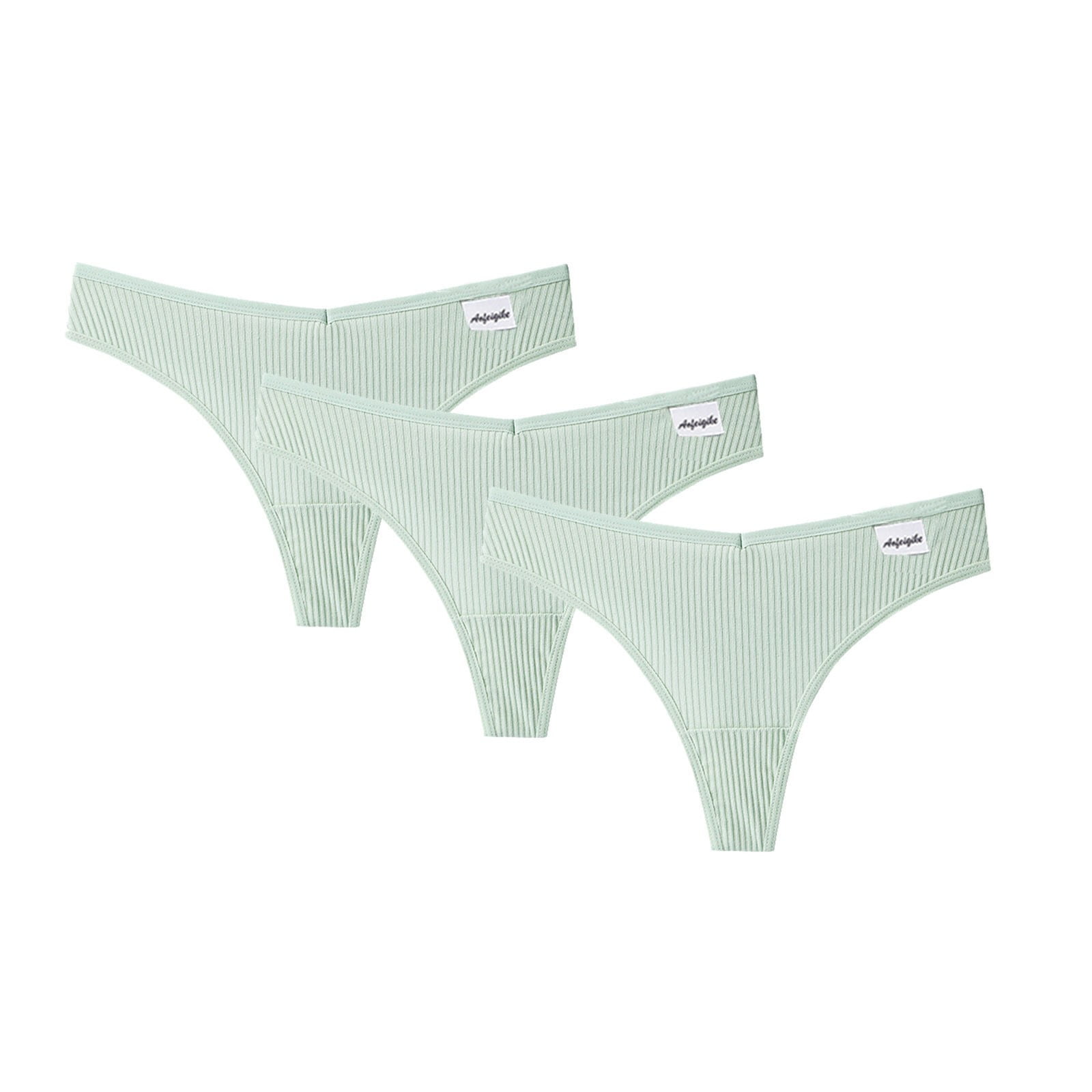 5 Pieces Summer Women High Waist Jacquard Underwear