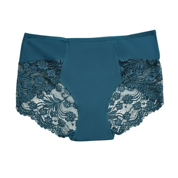 Joau Floral Lace G-String Thongs for Women Sexy Stretch Low Rise Underwear Breathable T-back Thongs See Through Panties, 5 Pack