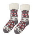 thumbnail image 1 of Sales UHGANN Under $10 Christmas Fuzzy Socks for Women Girls Gifts Cute Fun Cozy Fluffy Winter Warm Slipper Xmas Holiday Socks, 1 of 3