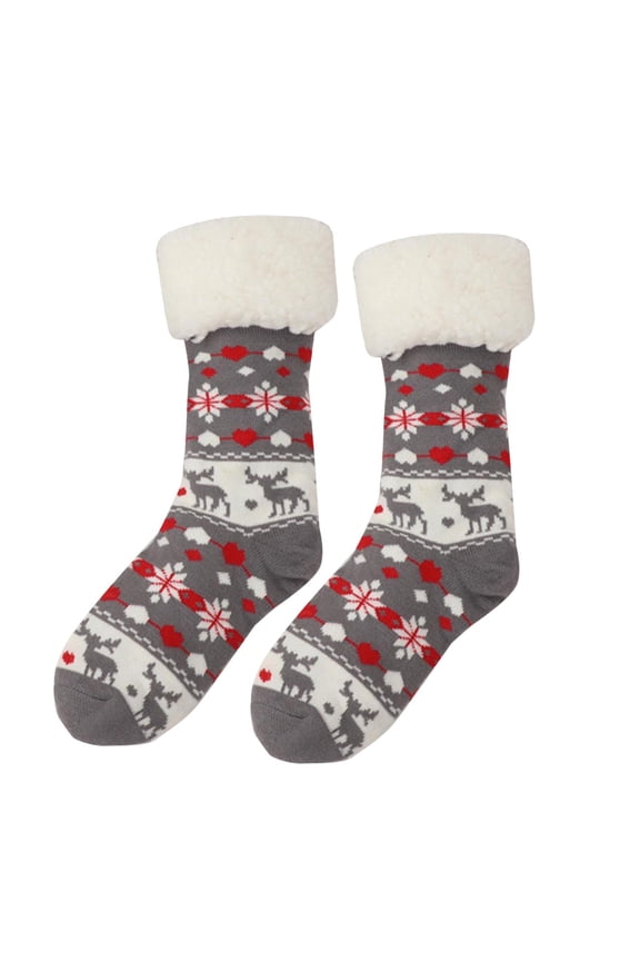 Sales UHGANN Under $10 Christmas Fuzzy Socks for Women Girls Gifts Cute Fun Cozy Fluffy Winter Warm Slipper Xmas Holiday Socks