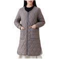 thumbnail image 1 of Clearance Sales Warm Pocket Coat Turn Down Collar Long Jacket Winter Down Parkas on Clearance, 1 of 9